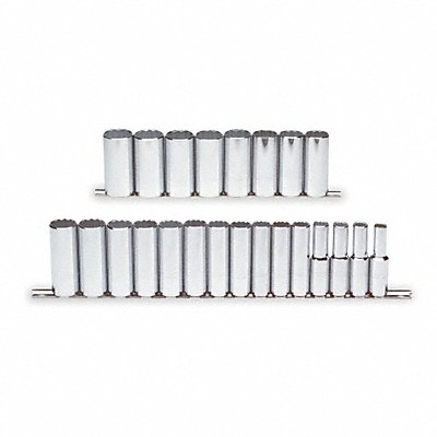 PROTO J54201 Socket Set Chrome 1/4-1 in 6Pt