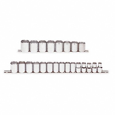 PROTO J54209 Socket Set Chrome 3.5-12 mm 6Pt