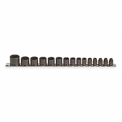 PROTO J72106 Impact Socket Set Steel Black Oxide 1/4 to 1 in