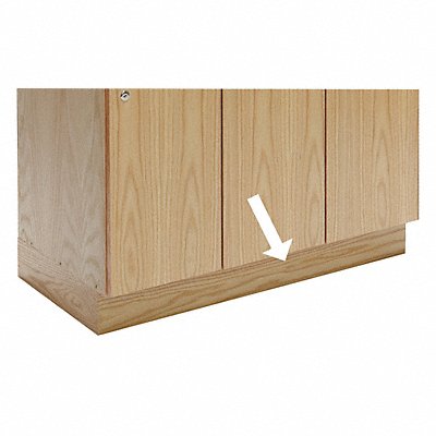 HALLOWELL WCB328WRO Pedestal Base Full Red Oak 4 x36 x18