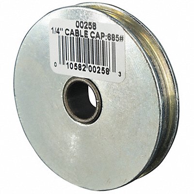 GRAINGER 4JX61 Sheave 685 lb Cap. 1/4 in Rope Diameter