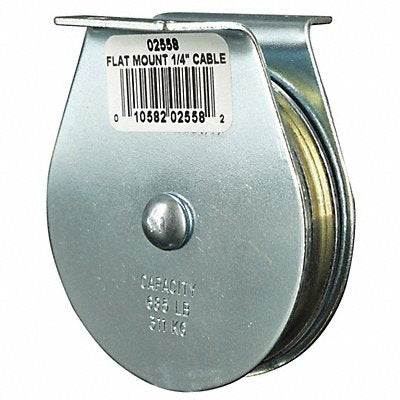 GRAINGER 4JX73 Pulley Block Bolt-On 1/4 in Rope dia.