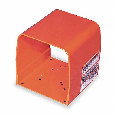 LINEMASTER 522F28 Foot Switch Guard Steel Orange