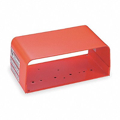 LINEMASTER 522B12 Foot Switch Guard Steel Orange