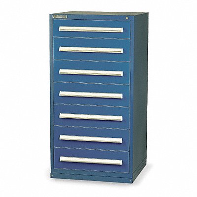 VIDMAR CU3189ALDB Modular Drawer Cabinet 59 x30 x28 Dark Blue 7Drwr
