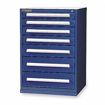 VIDMAR RP2102AFTKADB Modular Drawer Cabinet 44 x30 x28 Dark Blue 7Drwr