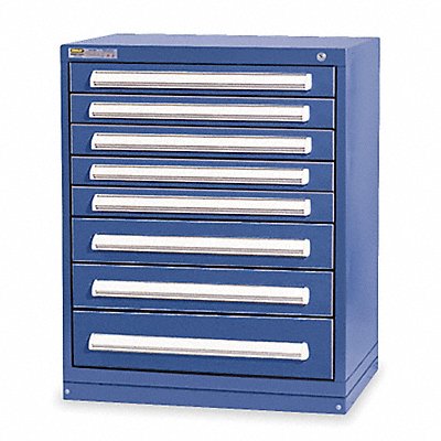 VIDMAR SCU1904AFTKADB Modular Drawer Cabinet 37 x30 x28 Dark Blue 8Drwr