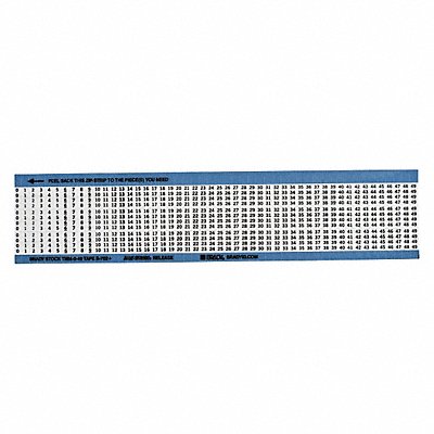 BRADY TMM049PK Wire Marker Preprintd Self-Adhesive PK25