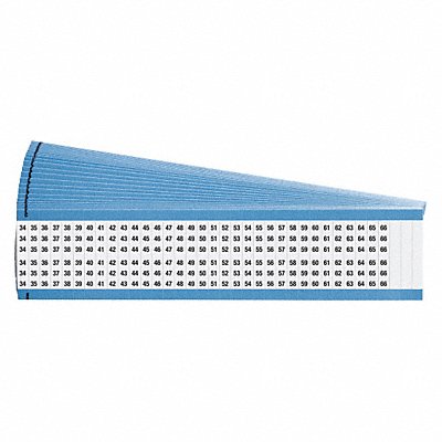 BRADY WM3466PK Wire Marker Repositional Printed Self Adhesive PK25