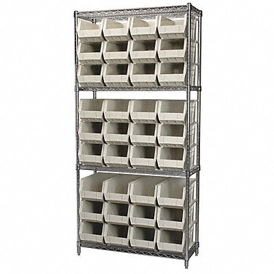 AKRO-MILS AWS143630240S D5519 Bin Shelving 14inx74inx36in Stone