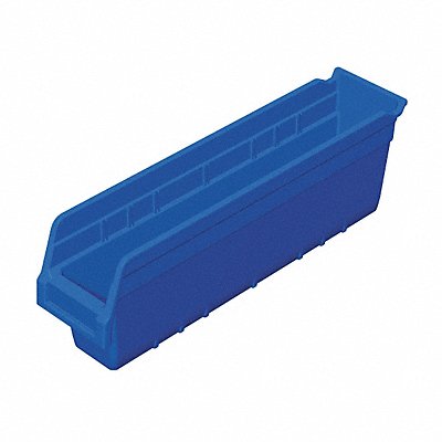 AKRO-MILS 30048BLUE D5524 Shelf Bin Blue Plastic 6 in