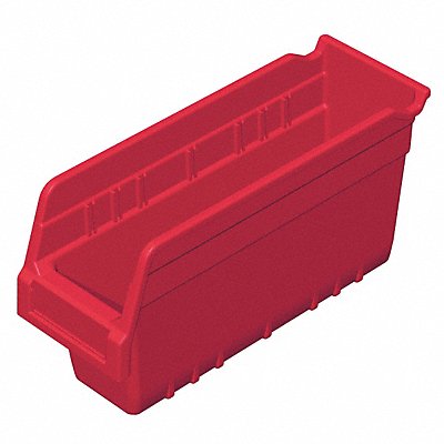 AKRO-MILS 30040RED D5522 Shelf Bin Red Plastic 6 in