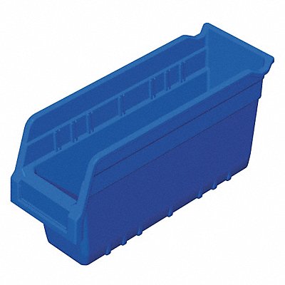 AKRO-MILS 30040BLUE D5522 Shelf Bin Blue Plastic 6 in