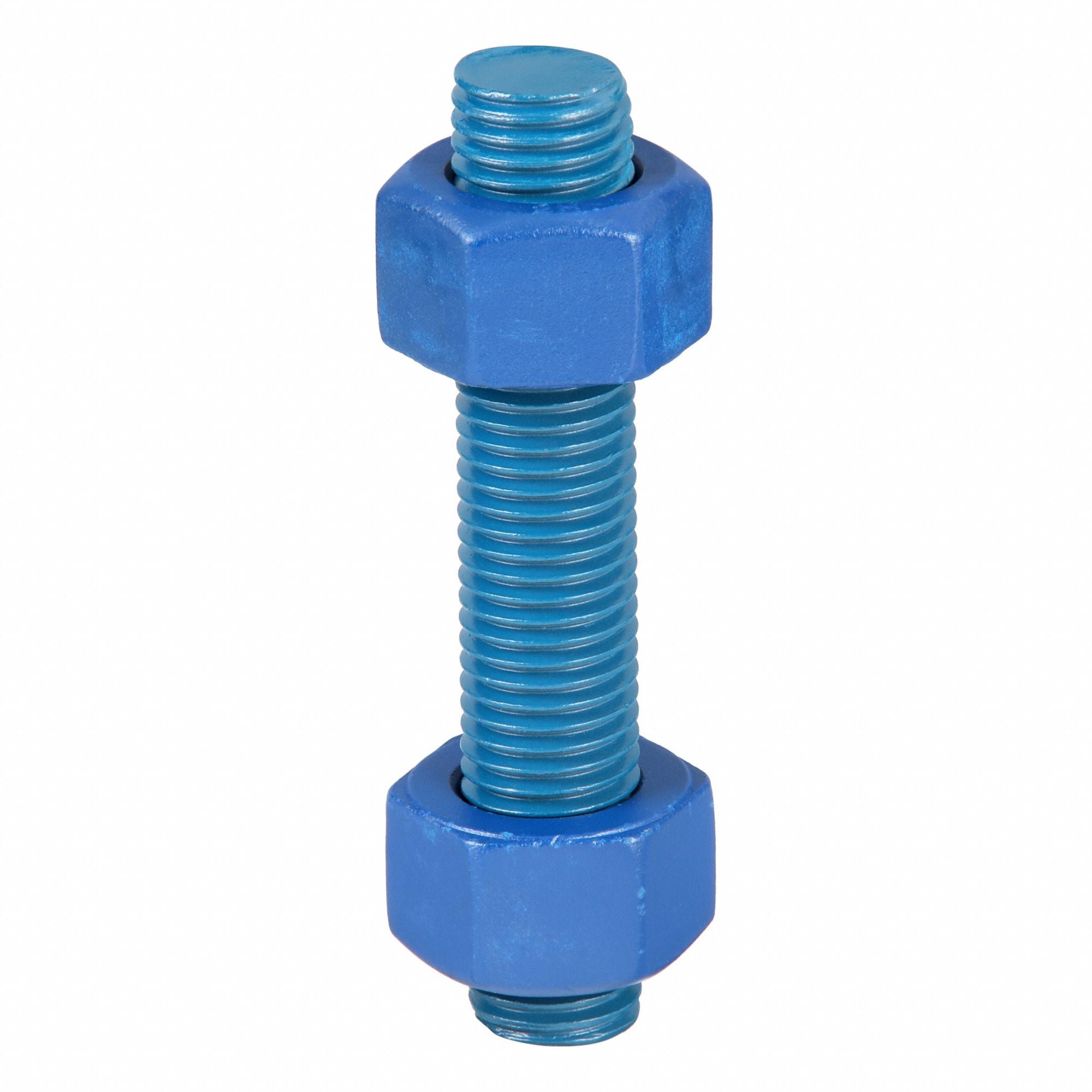 USA FASTENER B7155 Fully Threaded Stud PTFE Stl 1 -8 Cr 5 1/2 2A 4PK