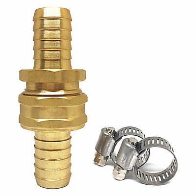 WESTWARD 4KG68 Garden Hose Repair Fitting Brass 3/4 NH