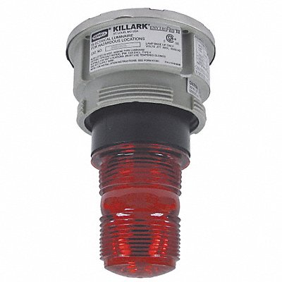 HUBBELL KILLARK NVSZMFG01R Hazardous Warning Light Xenon Red 120VAC