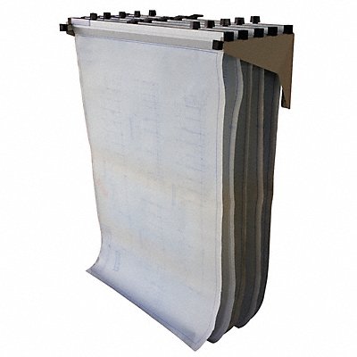 GRAINGER 4KH74 Wall Drop Lift Rack 7 3/4 In H Putty