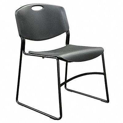 GRAINGER 4KK08 Chair Stackable Black