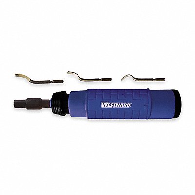 WESTWARD 4KTV1 Deburring Tool Kit Series E 5 Pcs