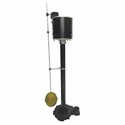 DAYTON 4KU60 Sump Pump Max Head 18 ft 1/3 HP