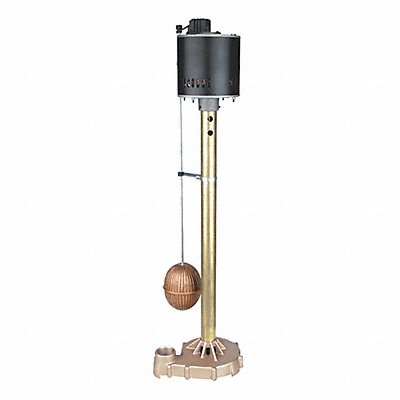 DAYTON 4KU62 Sump Pump Max Head 18 ft 1/3 HP