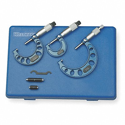 WESTWARD 4KU86 Micrometer Set Outside