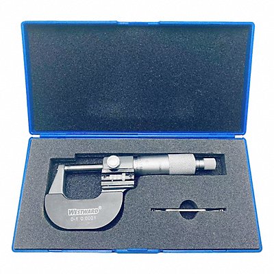 WESTWARD 4KU87 Digital Micrometer 0-1 In 0.0001 Ratchet