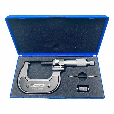 WESTWARD 4KU88 Digital Micrometer 1-2 In 0.0001 Ratchet