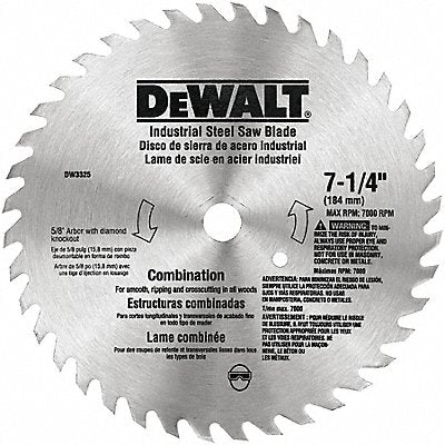 DEWALT DW3325 Circular Saw Blade 7 1/4 in 10 Teeth