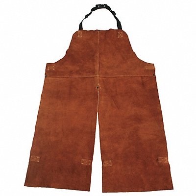 CONDOR 4KXH3 Split Leg Welding Bib Apron Lthr 36x24In