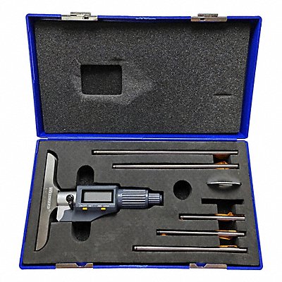 WESTWARD 4KY22 Depth Micrometer 0-6 In Electronic