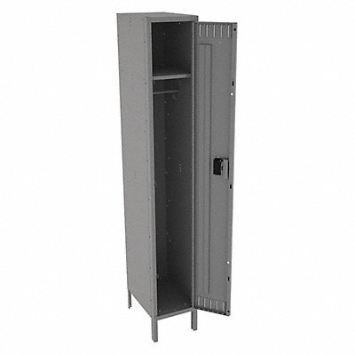 TENNSCO STS1218721MG F0445 Locker 1x1Locker Md Grey 78 x12 x18 Assm