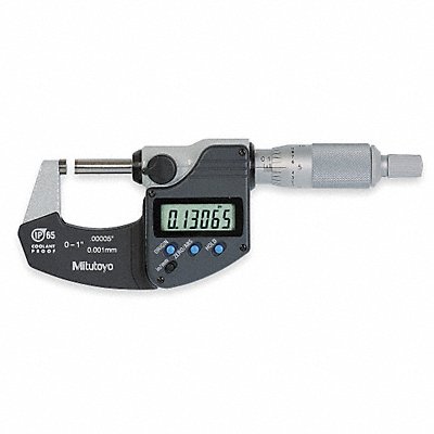 MITUTOYO 29334030 Digital Micrometer 0-1 In Ratchet