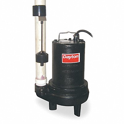 DAYTON 4LB99 1 HP Sewage Ejector Pump 200 to 240VAC