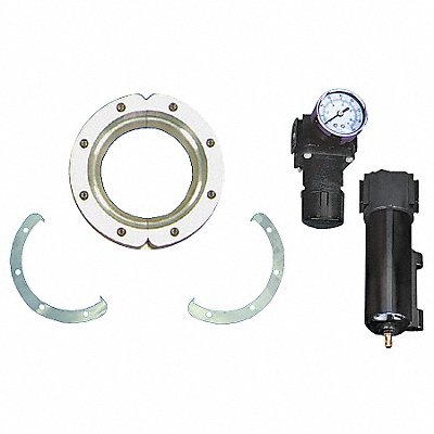 EXAIR 2454 Air Wipe Kit 1/4 In NPT 4 In Dia Alum