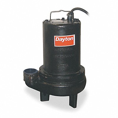 DAYTON 4LE20 1 HP Sewage Ejector Pump 200 to 240VAC