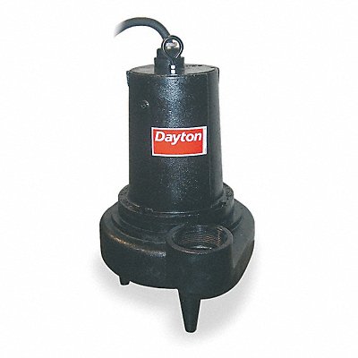 DAYTON 4LE17 2 HP Sewage Ejector Pump 240VAC