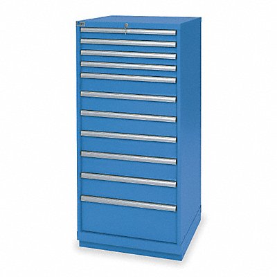 LISTA SC131103AFTKABB Modular Drawer Cabinet 57 x28 x28.5 BrtBl 11Drwr