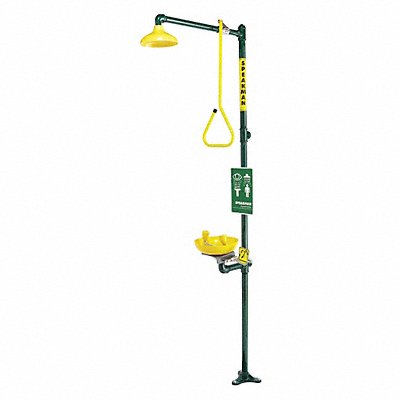 SPEAKMAN SE697 Shower and Eyewash Station Grey/Yellow