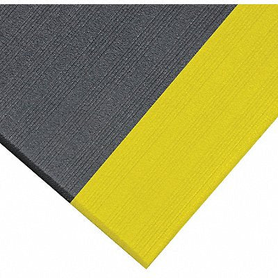 NOTRAX 410R0536BY Antifatigue Runner Black YllwBrdr 3x30ft