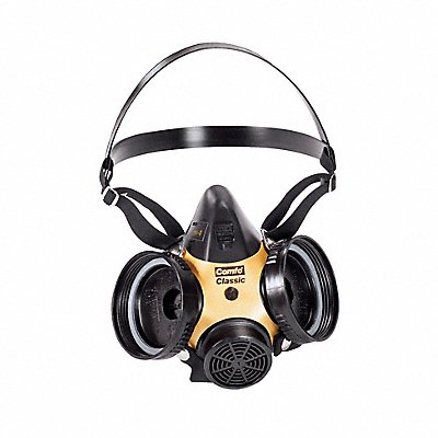 MSA 808076 Half Mask Respirator Hycar Rubber Black