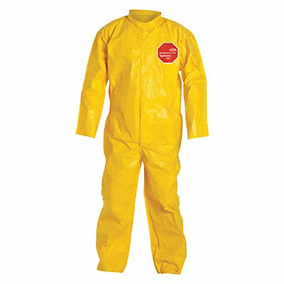 DUPONT QC120BYLMD001200 D2249 Coveralls M Yellow Tychem 2000 PK12