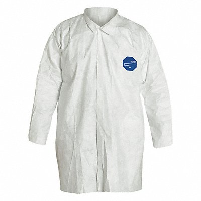 DUPONT TY210SWHMD003000 D2239 Laboratory Coat M White Tyvek(R) 400 PK30