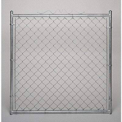 GRAINGER 4LVN2 Chain Link Walk Gate 9 ga 48 W x 72 In H