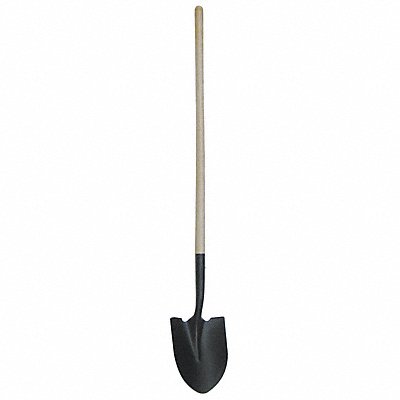 WESTWARD 4LVT2 Round Point Shovel 48 In.Handle 14 ga.