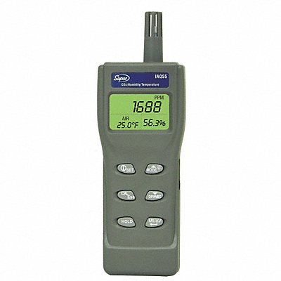 SUPCO IAQ55 Indoor Air Meter 14 F to 140 F LCD