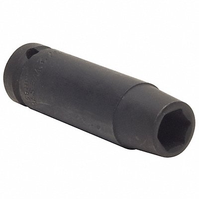 WESTWARD 4LXL7 Impact Socket Steel Black Oxide 5/8 in