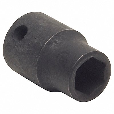 WESTWARD 4LYD5 Impact Socket Steel Black Oxide 7/16 in