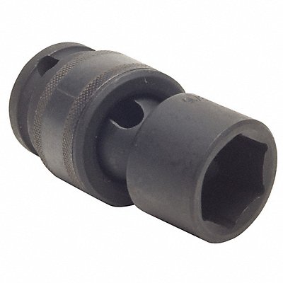 WESTWARD 4LYK1 Impact Socket Steel Black Oxide 9/16 in