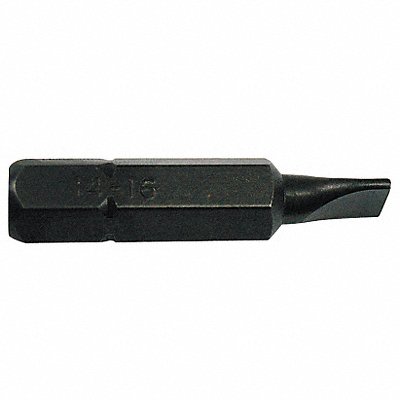 WESTWARD 4LZH1 Impact Screwdriver Bit Slotted 3/8 Dr.